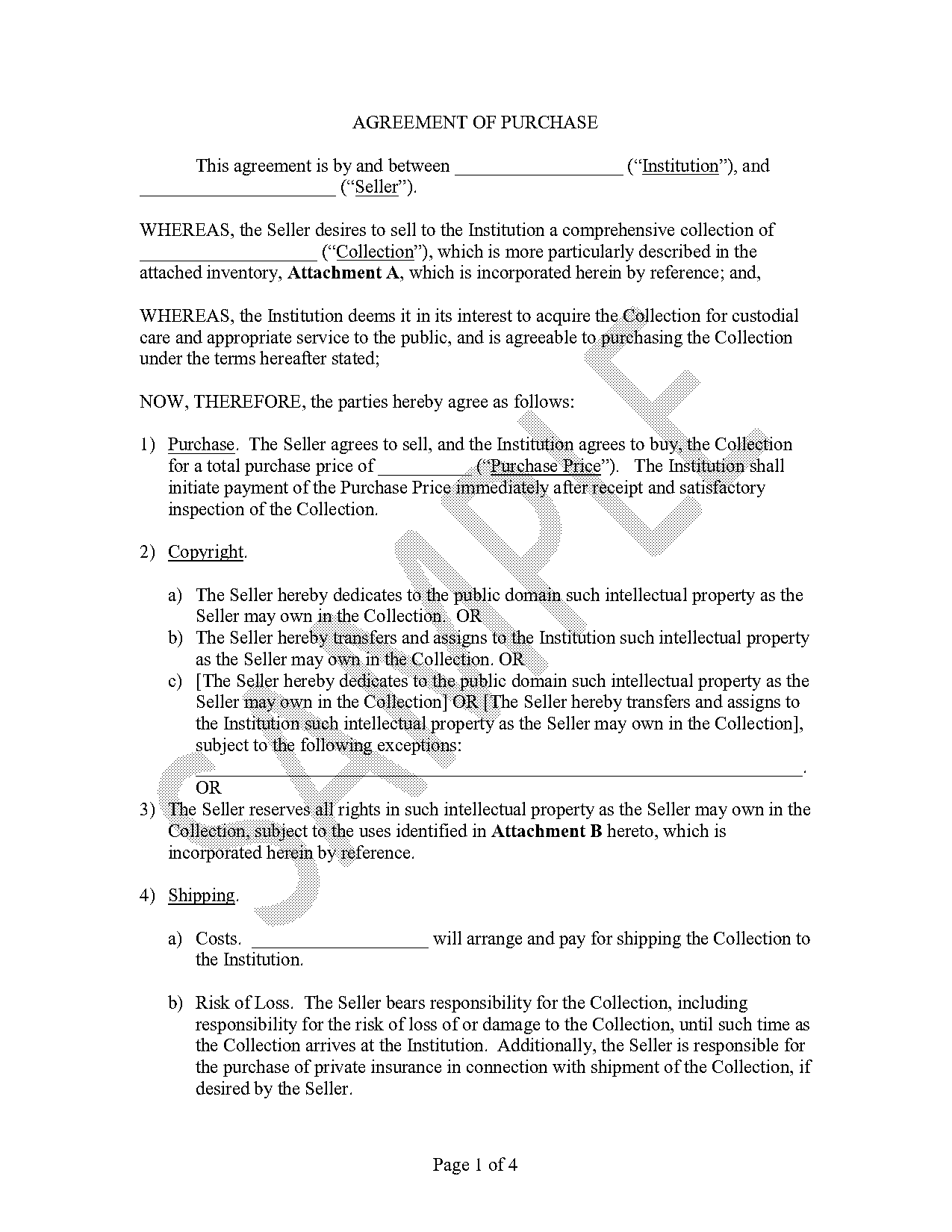 land buying agreement form