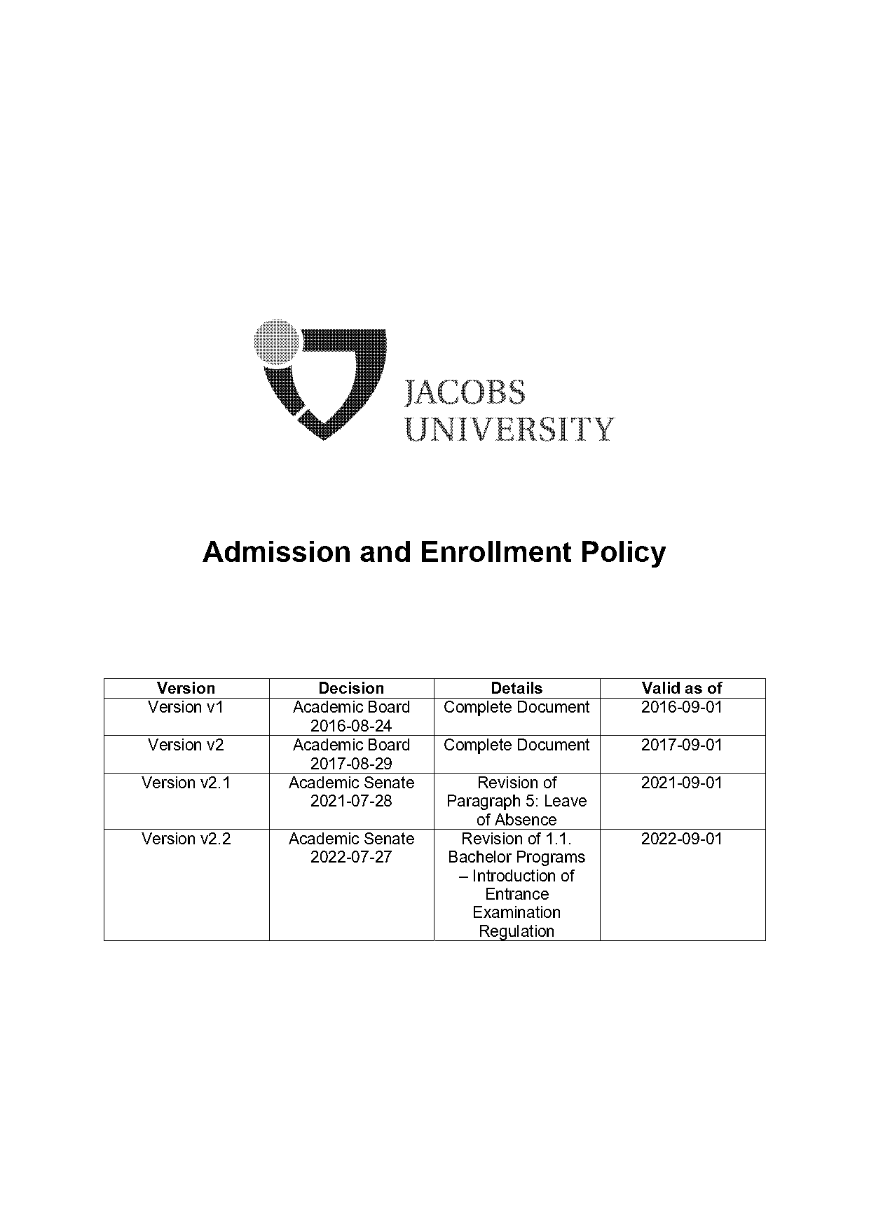 jacobs university bremen admission requirements