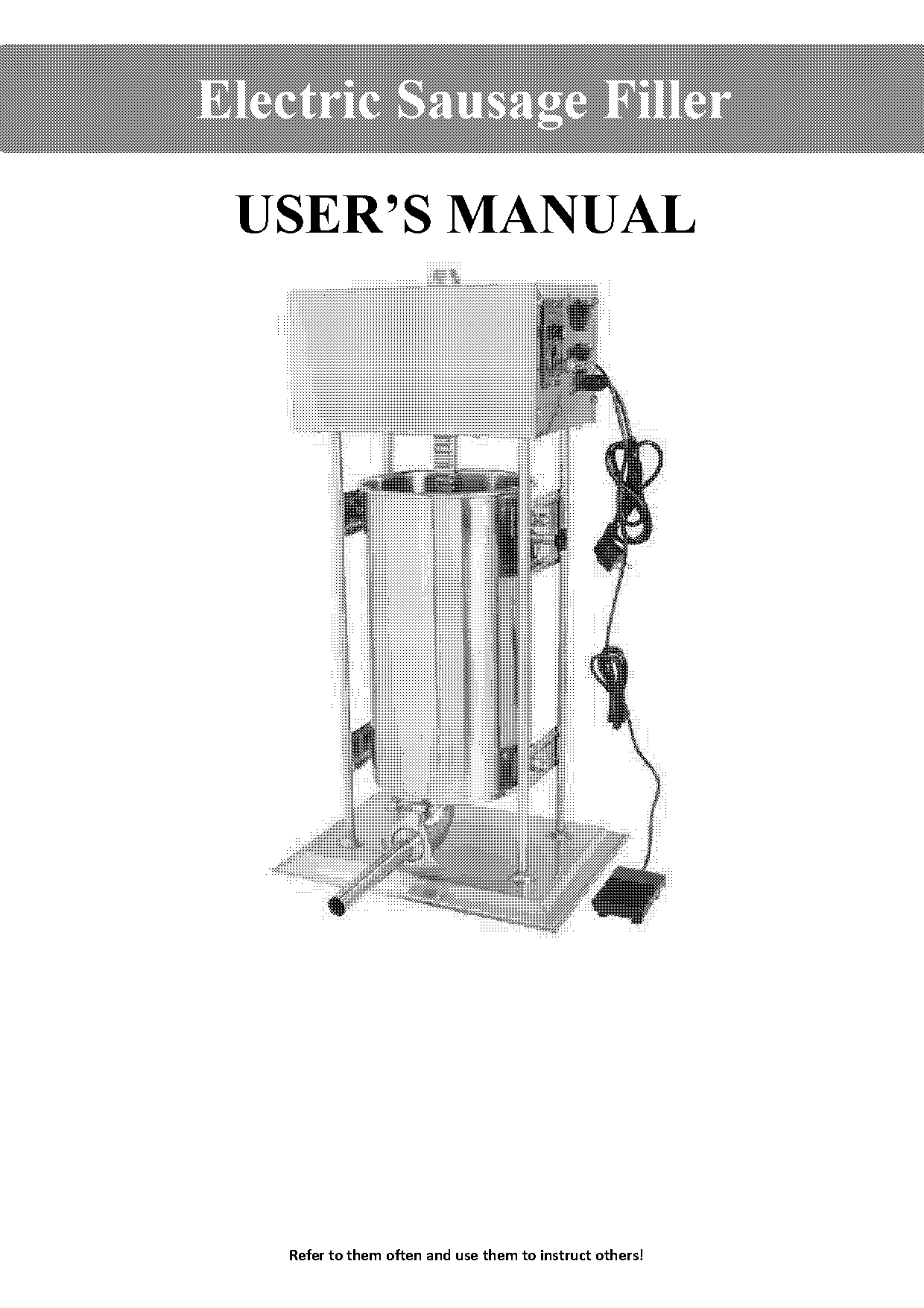 electric sausage stuffer vs manual