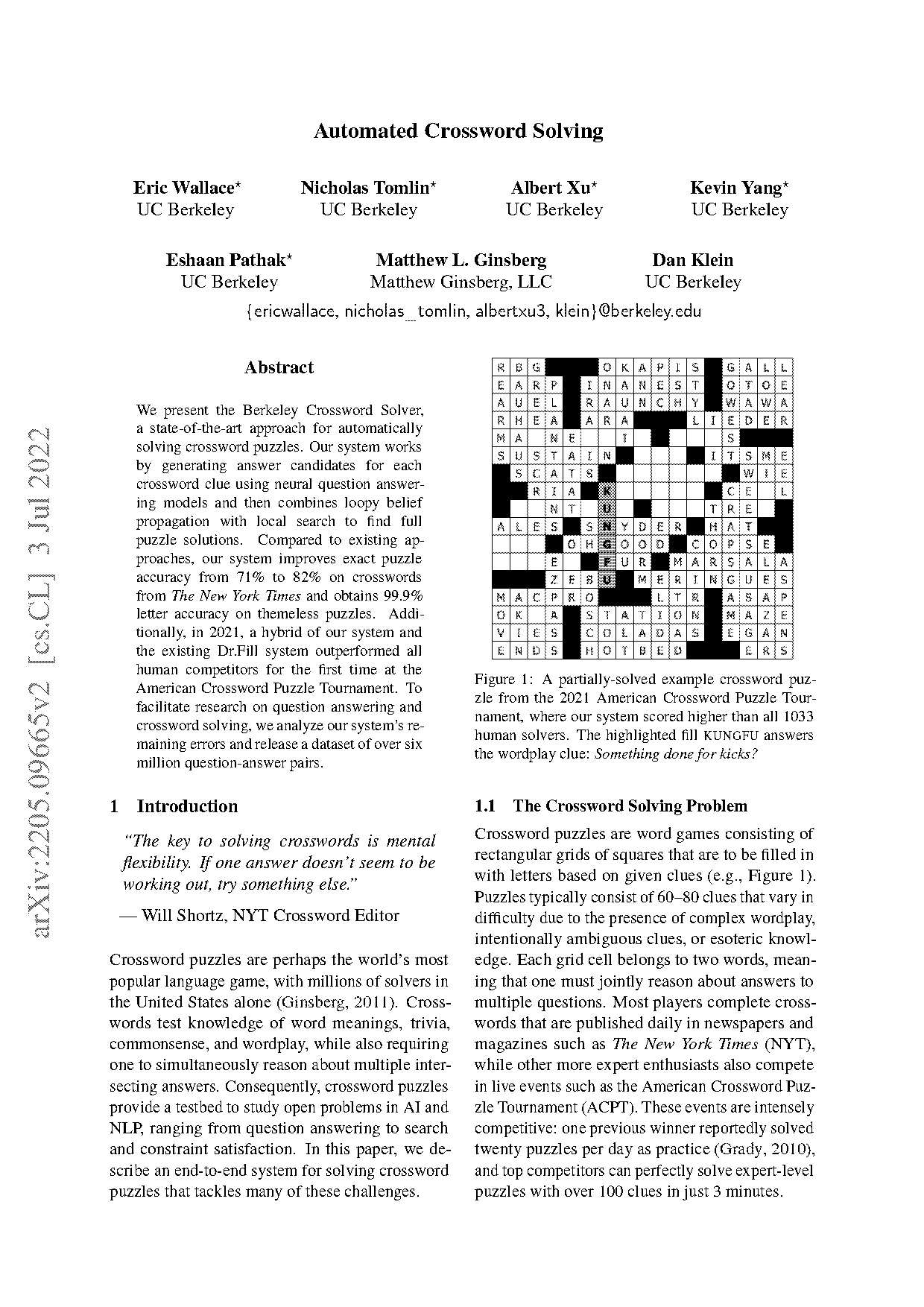 cross reference direction crossword