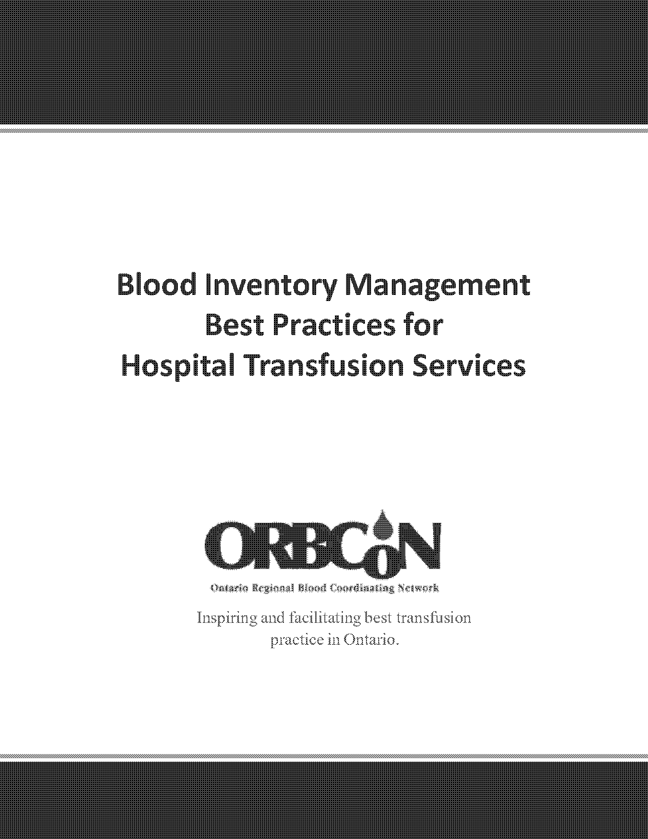 best practice inventory management pdf