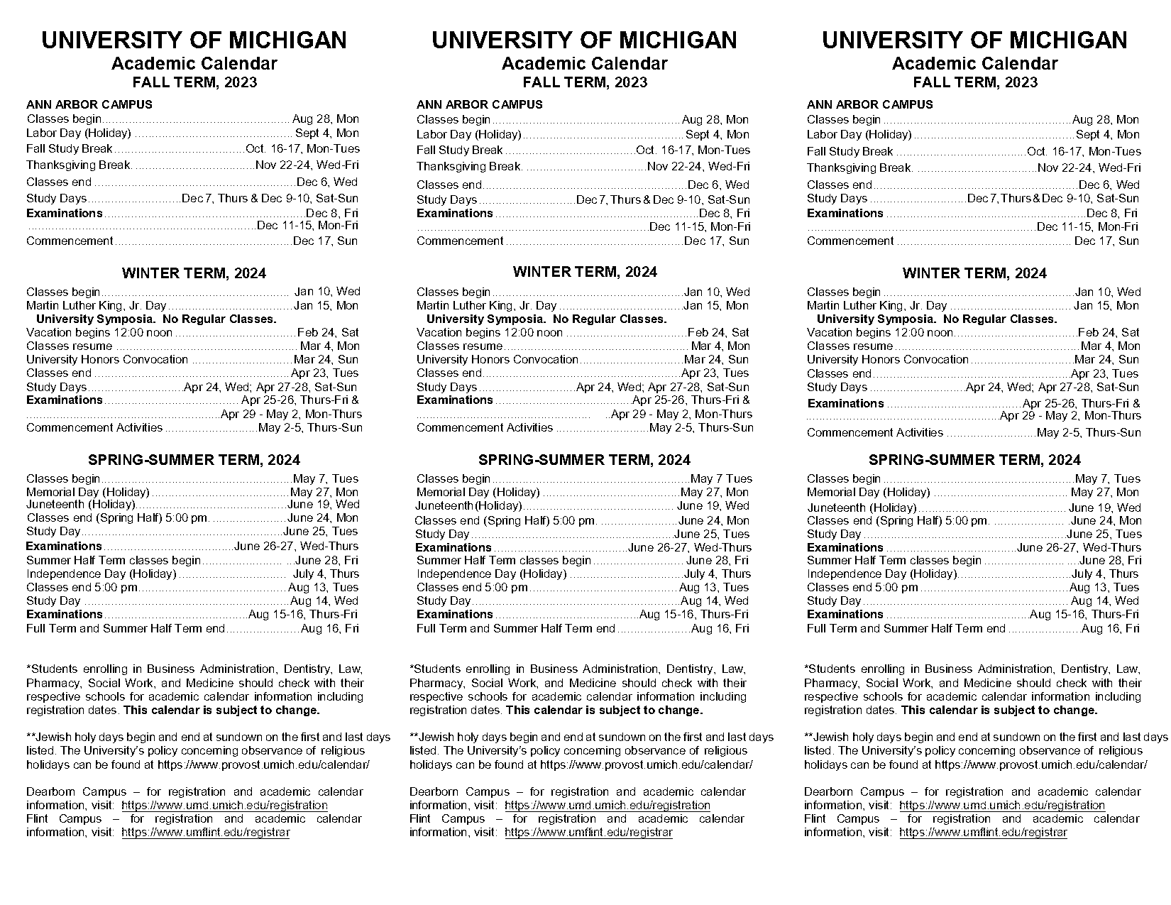 academic planner with class schedule