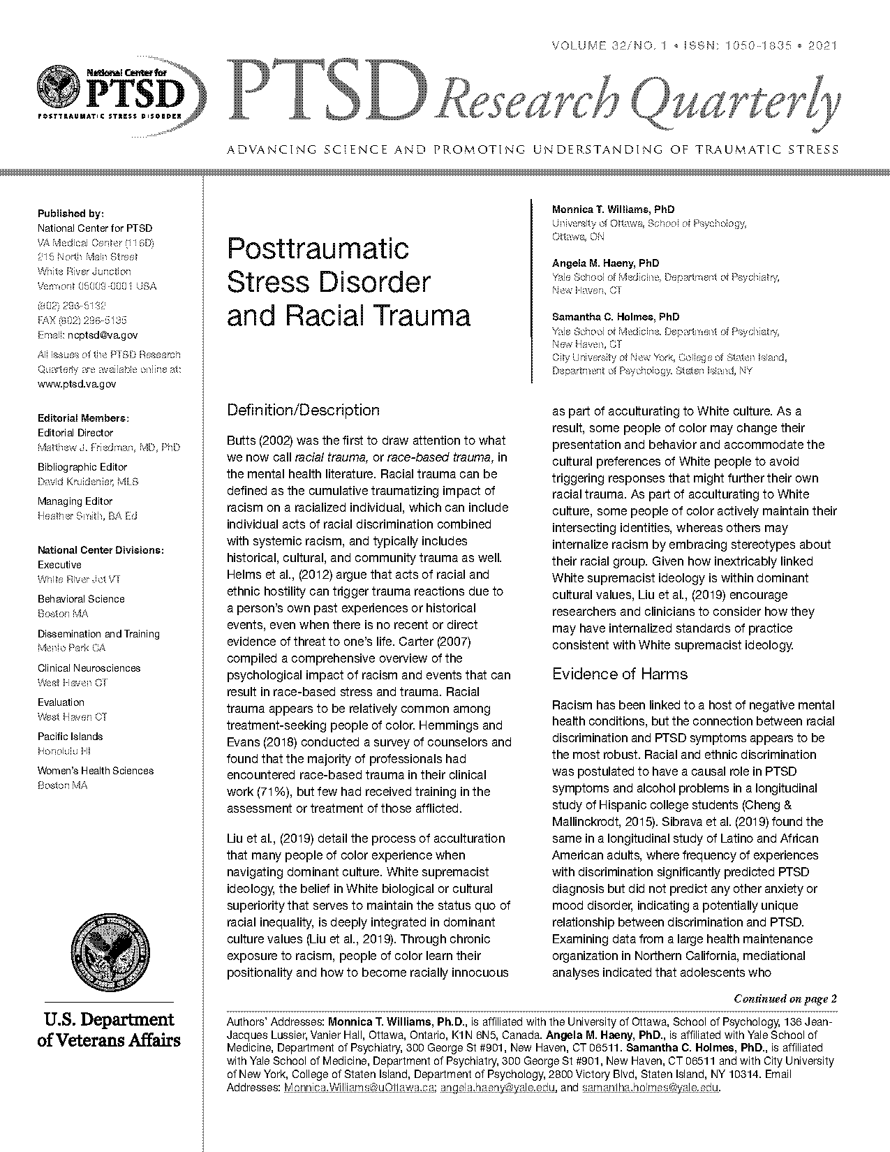 strength of treatment seeking samples in research