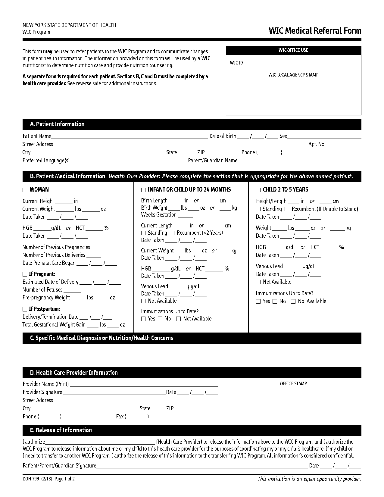 physician referral medical referral form template