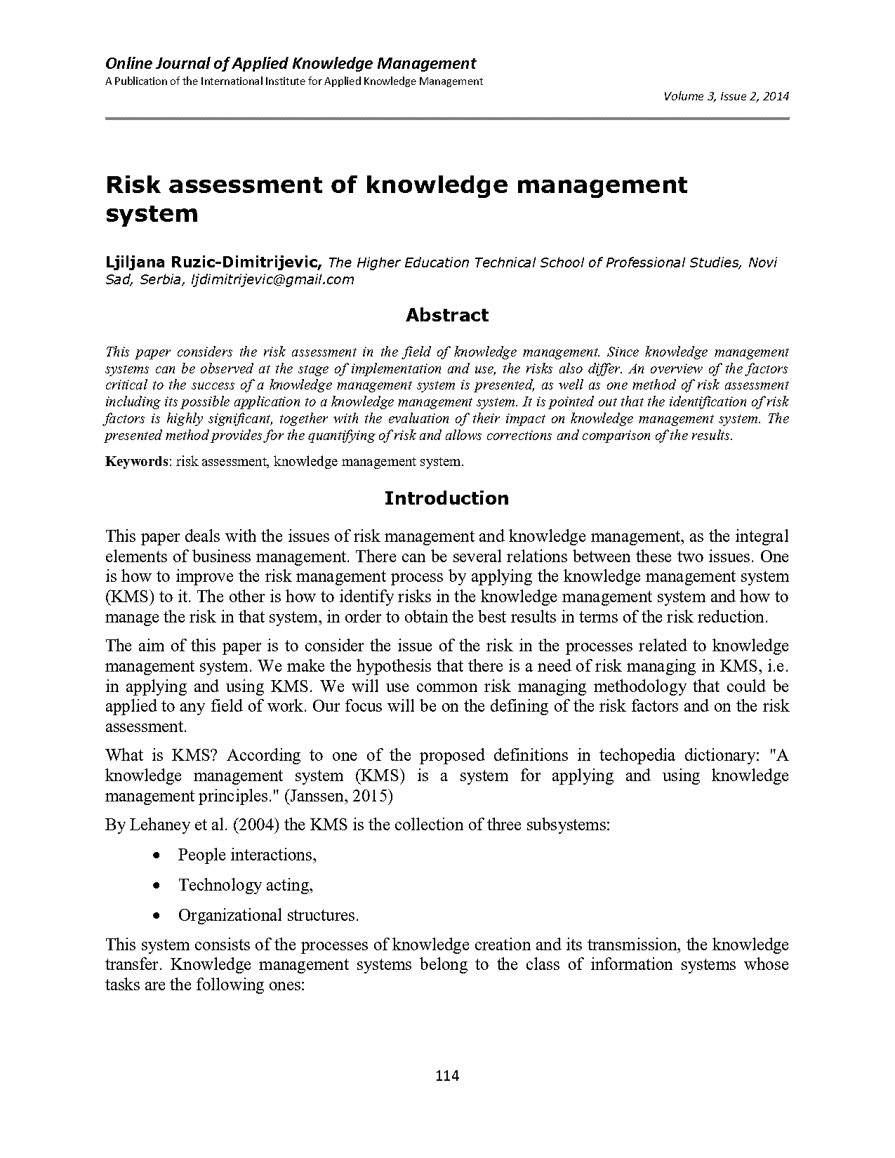 application of knowledge management pdf