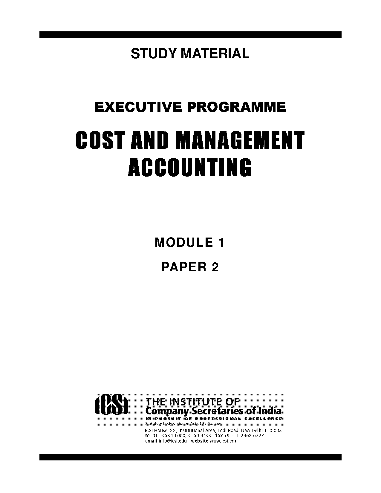 advanced management accounting ca final books pdf