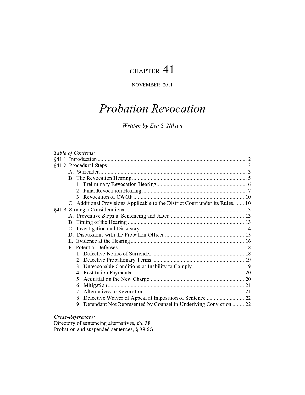 the three stages in the probation revocation proceedings