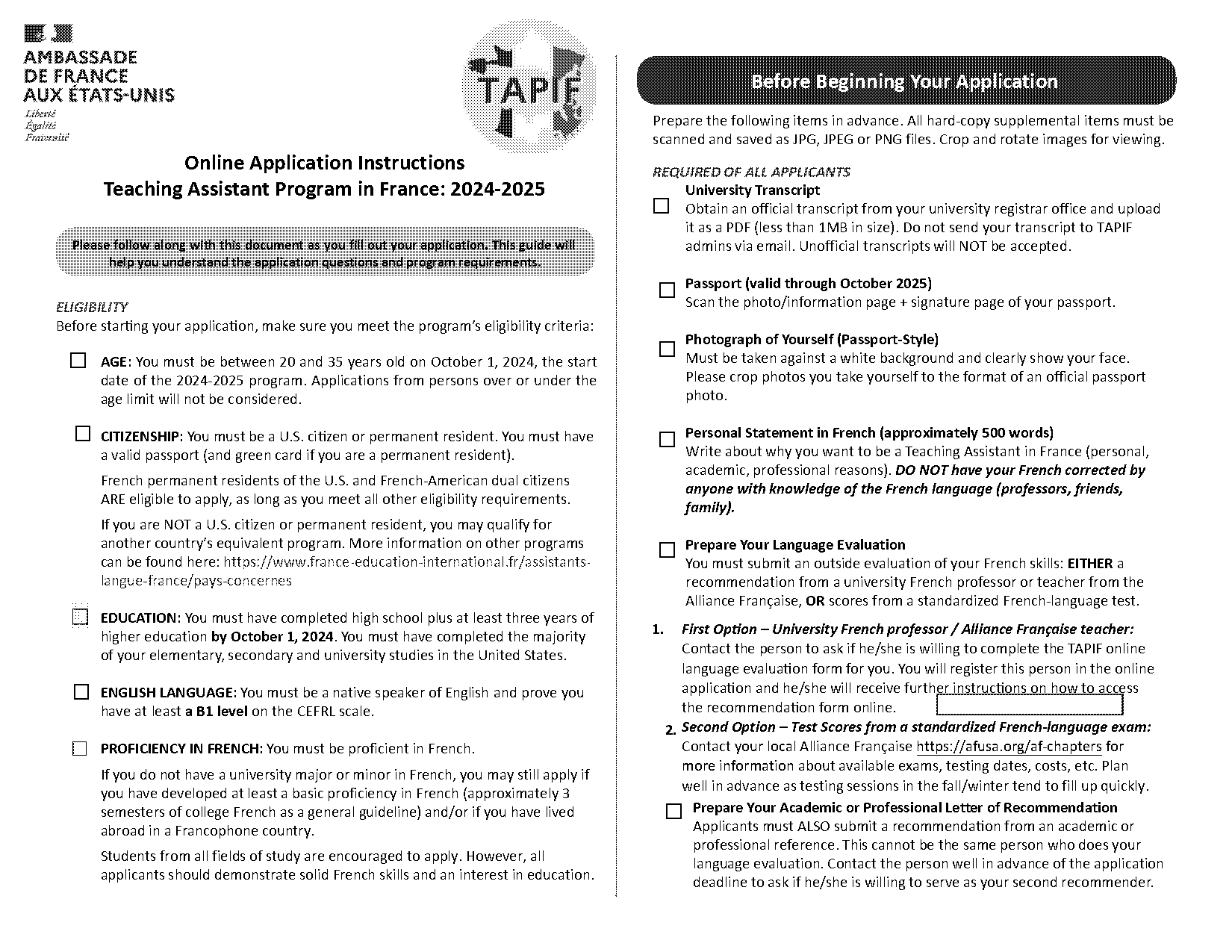 teaching assistant character reference