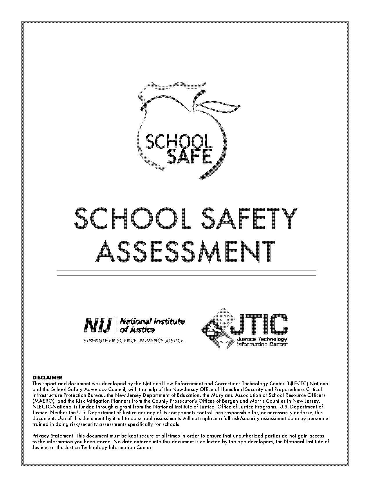 school safety checklist pdf