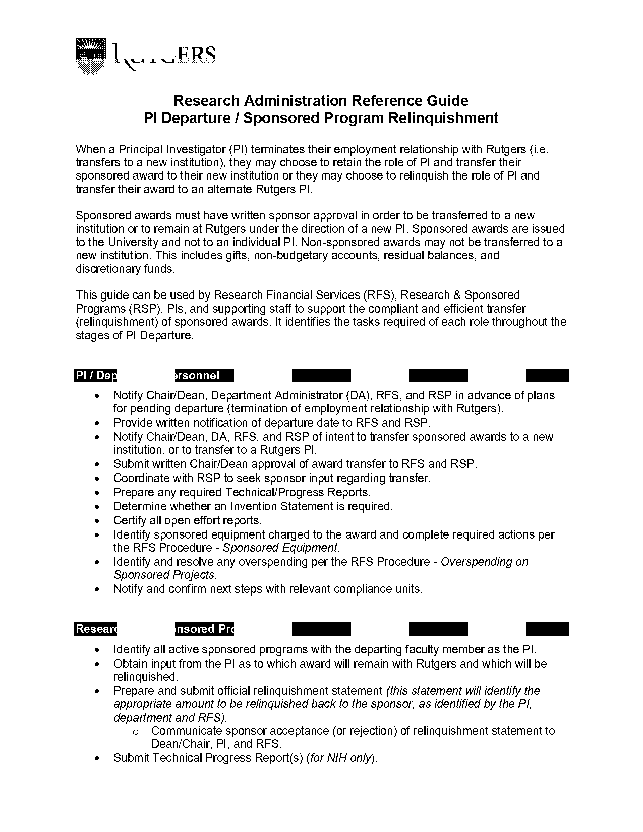 rurgers faculty termination notice