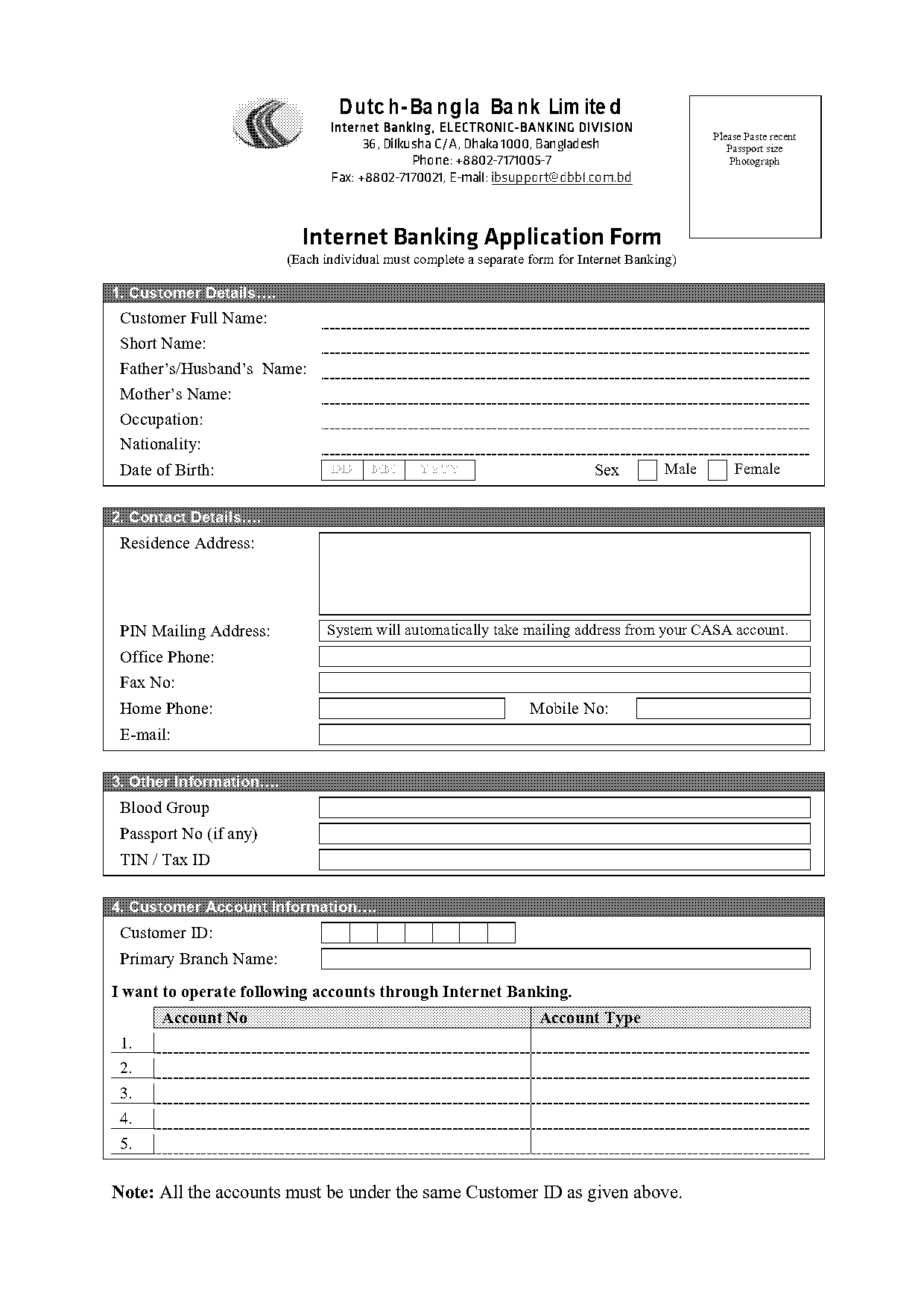 dutch bangla bank application form