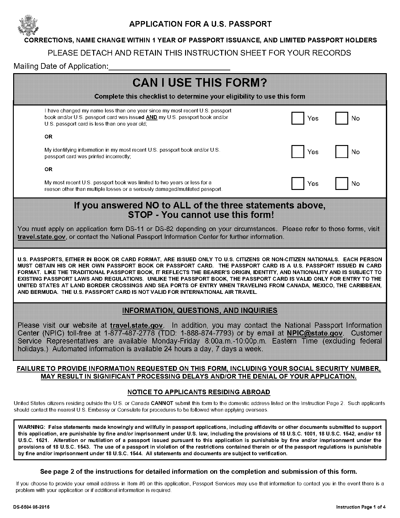 passport renewal name change cost