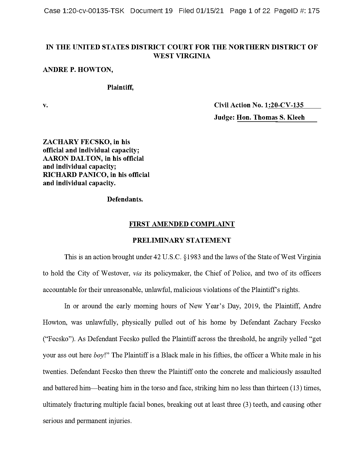 virginia sample complaint legal