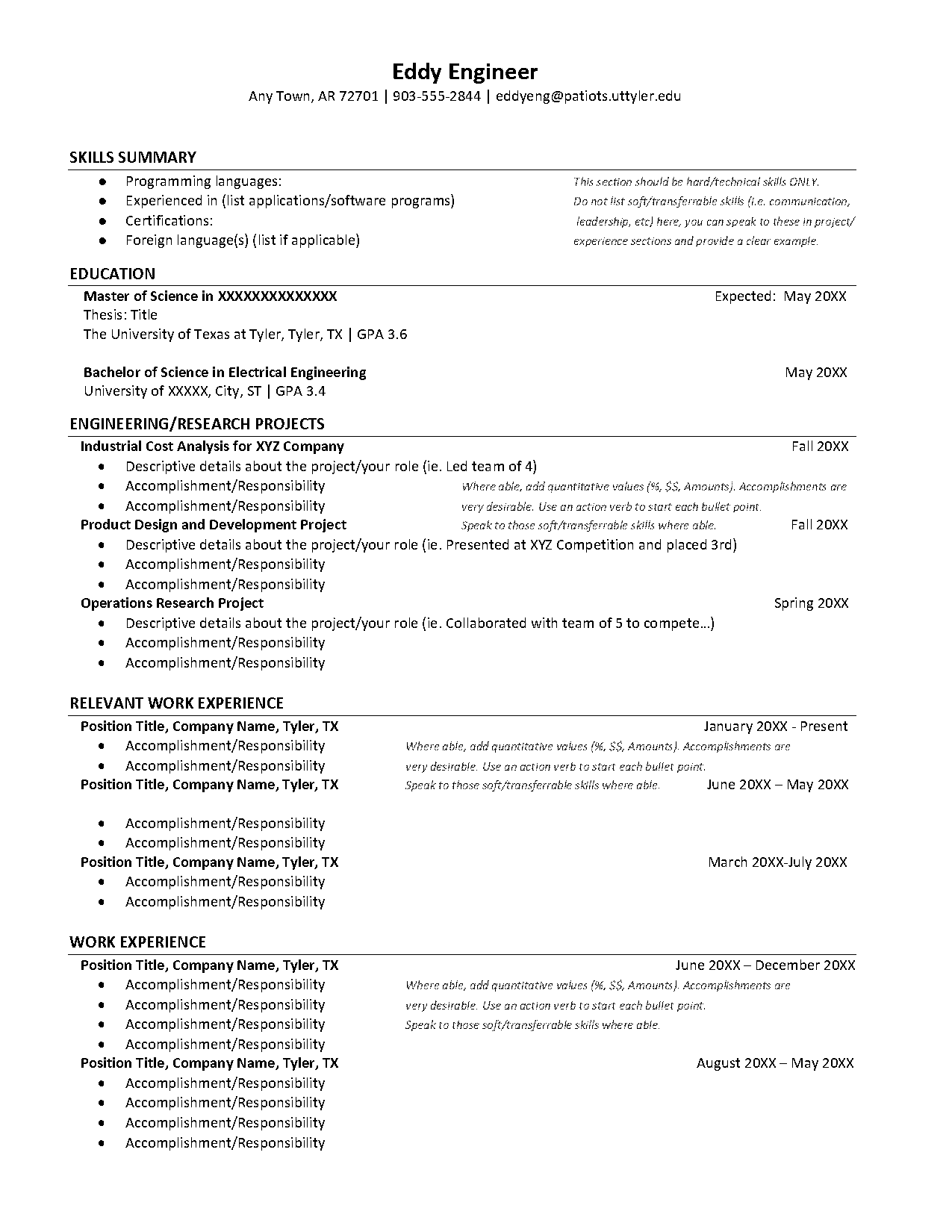 industrial engineer skills resume