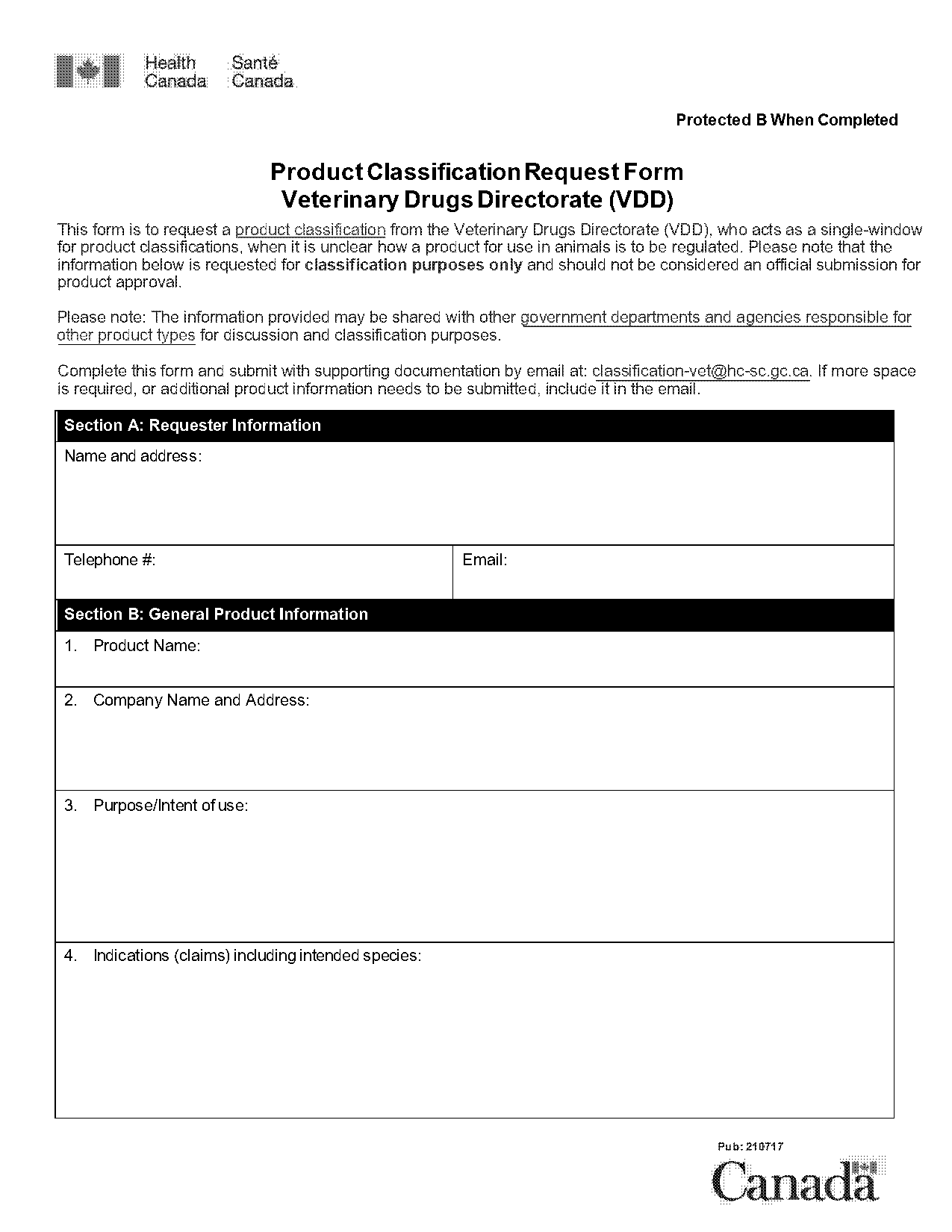 commodity classification request supporting documents