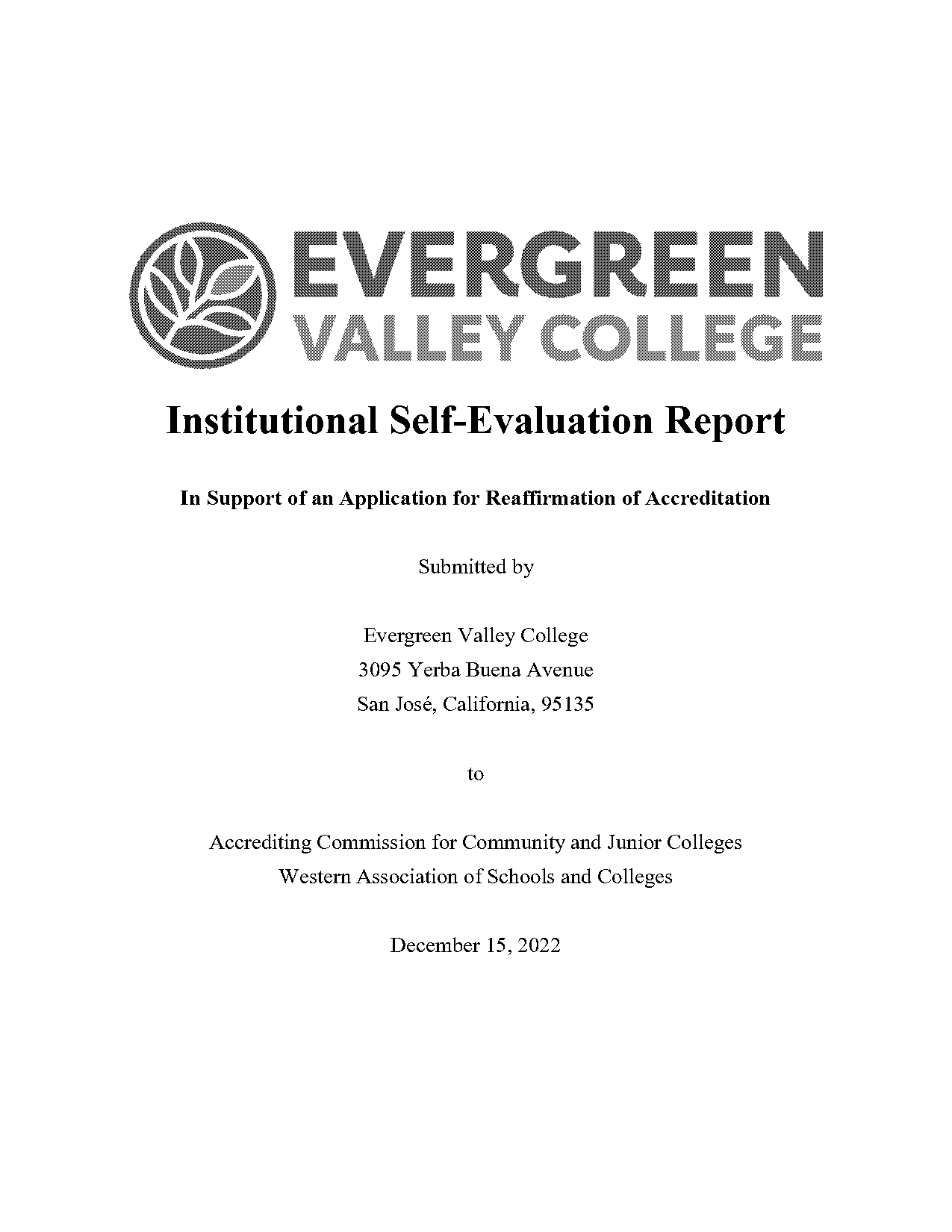 evergreen valley college upload resume