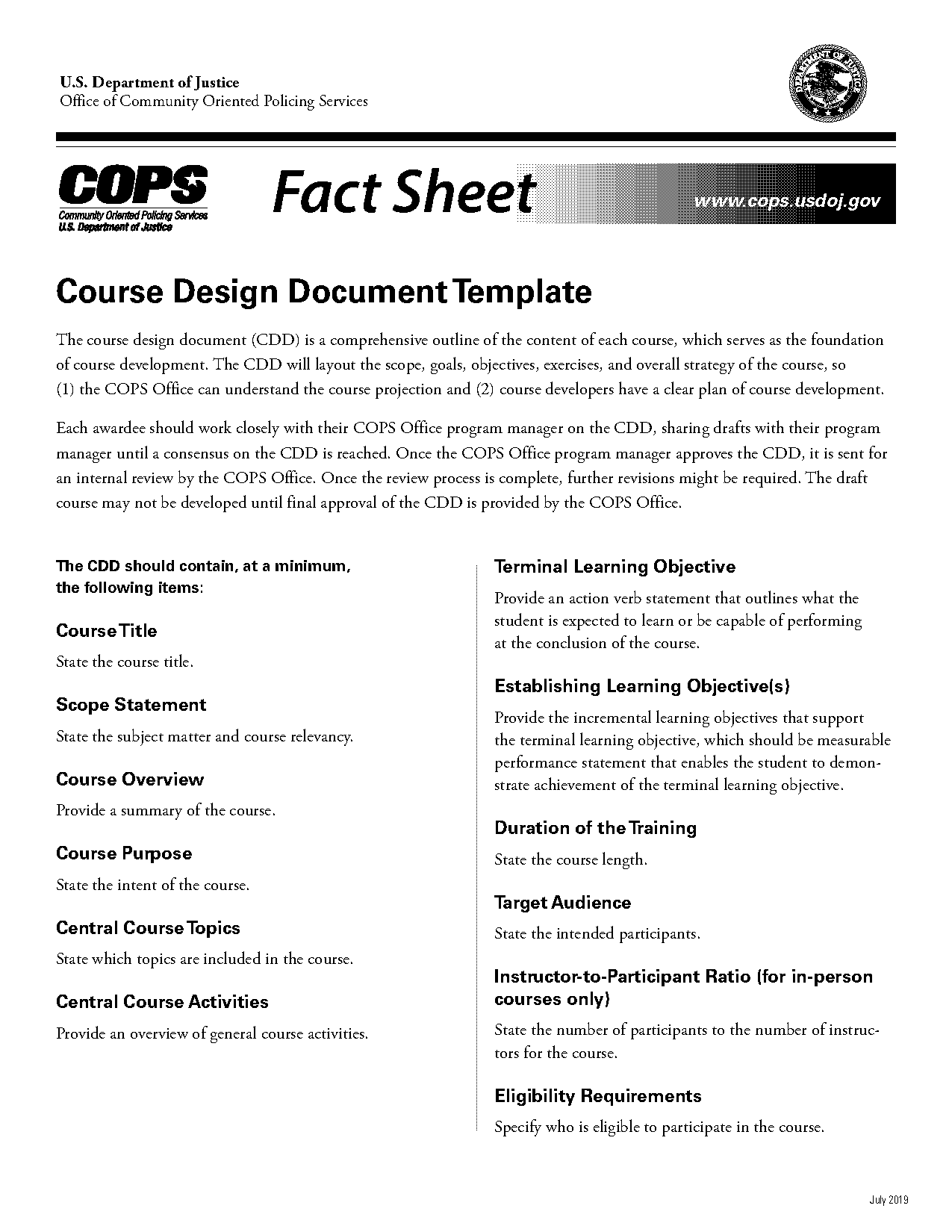 instructional design plan template doc