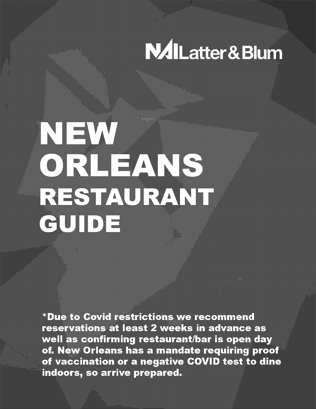 new orleans restaurant guide