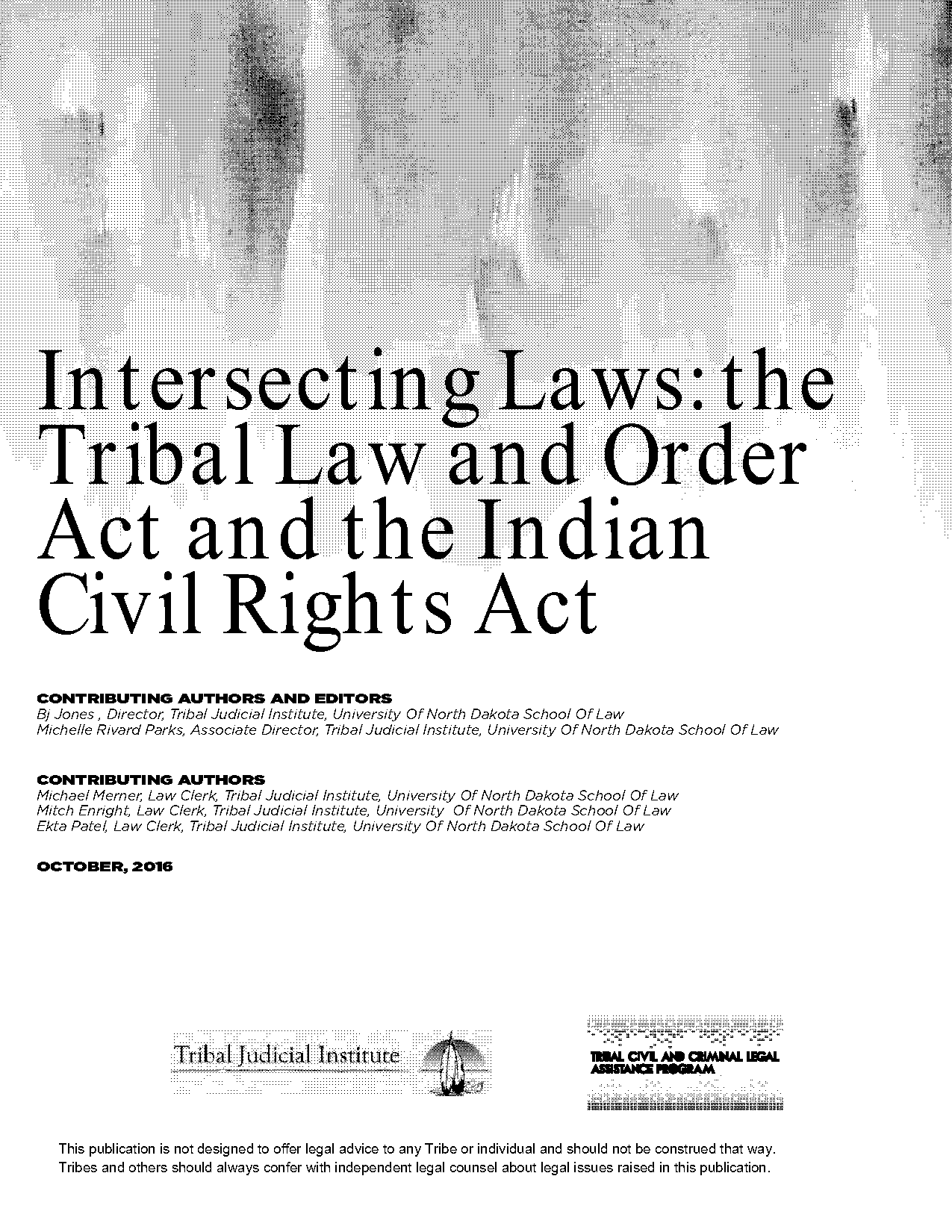 tribal law and order act definition