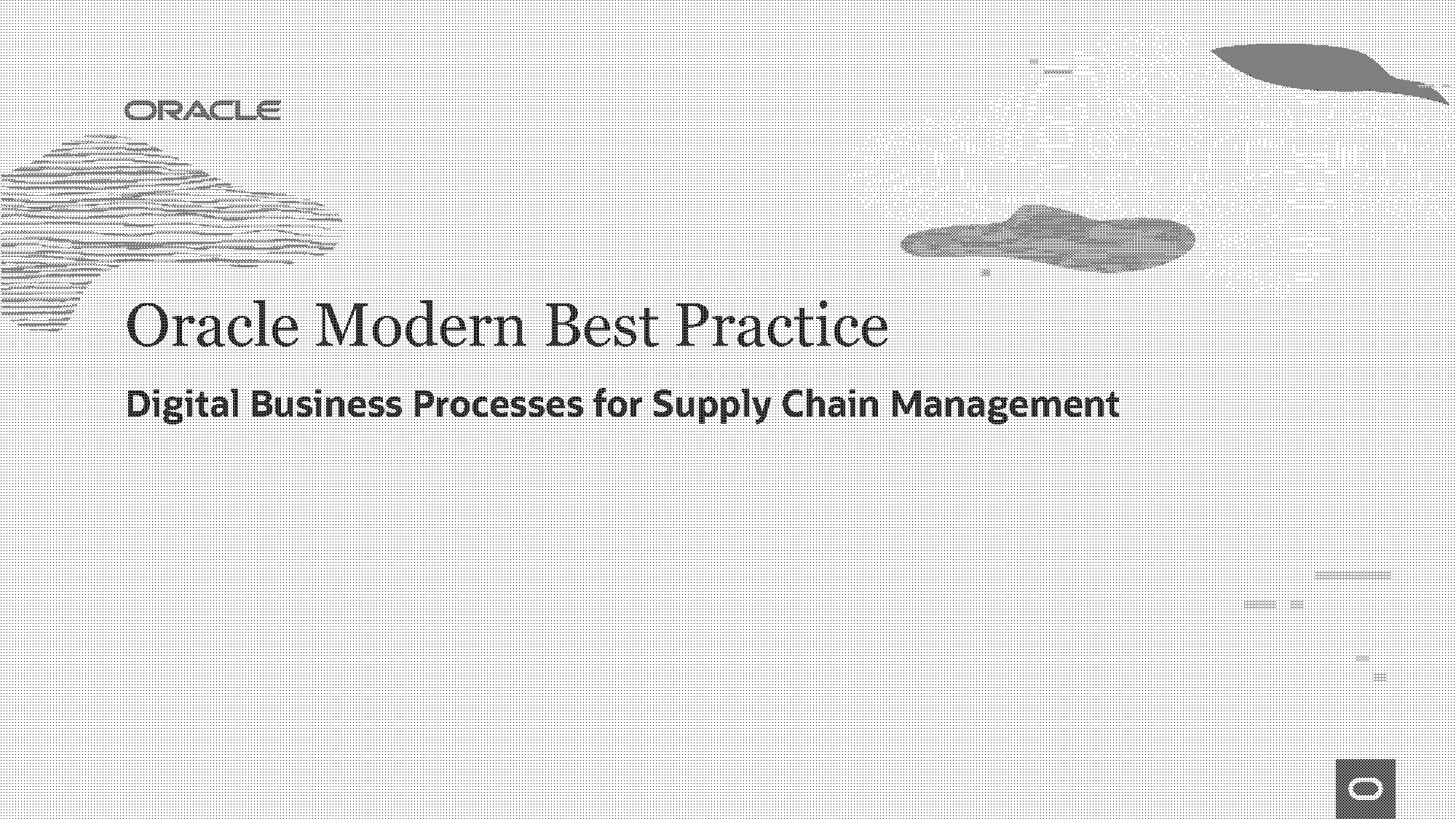 oracle supply chain management pdf