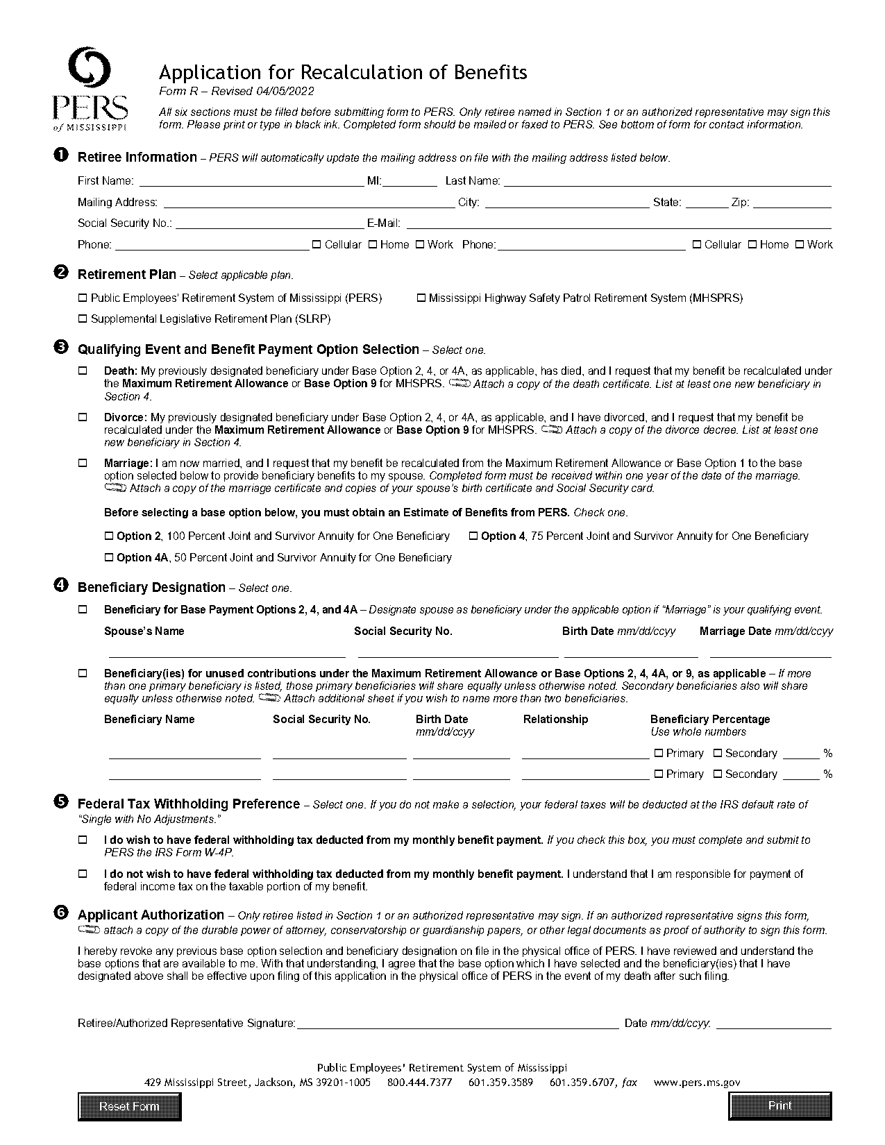 mississippi death certificate request form