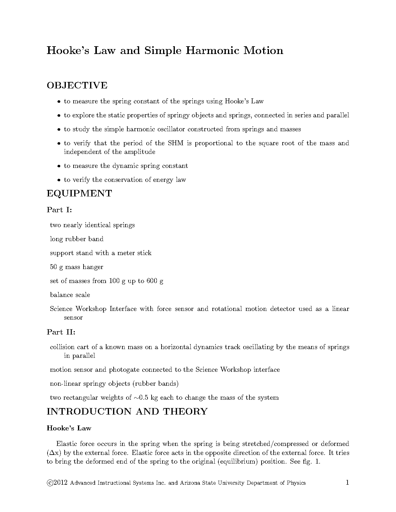 energy in simple harmonic motion lab report answers