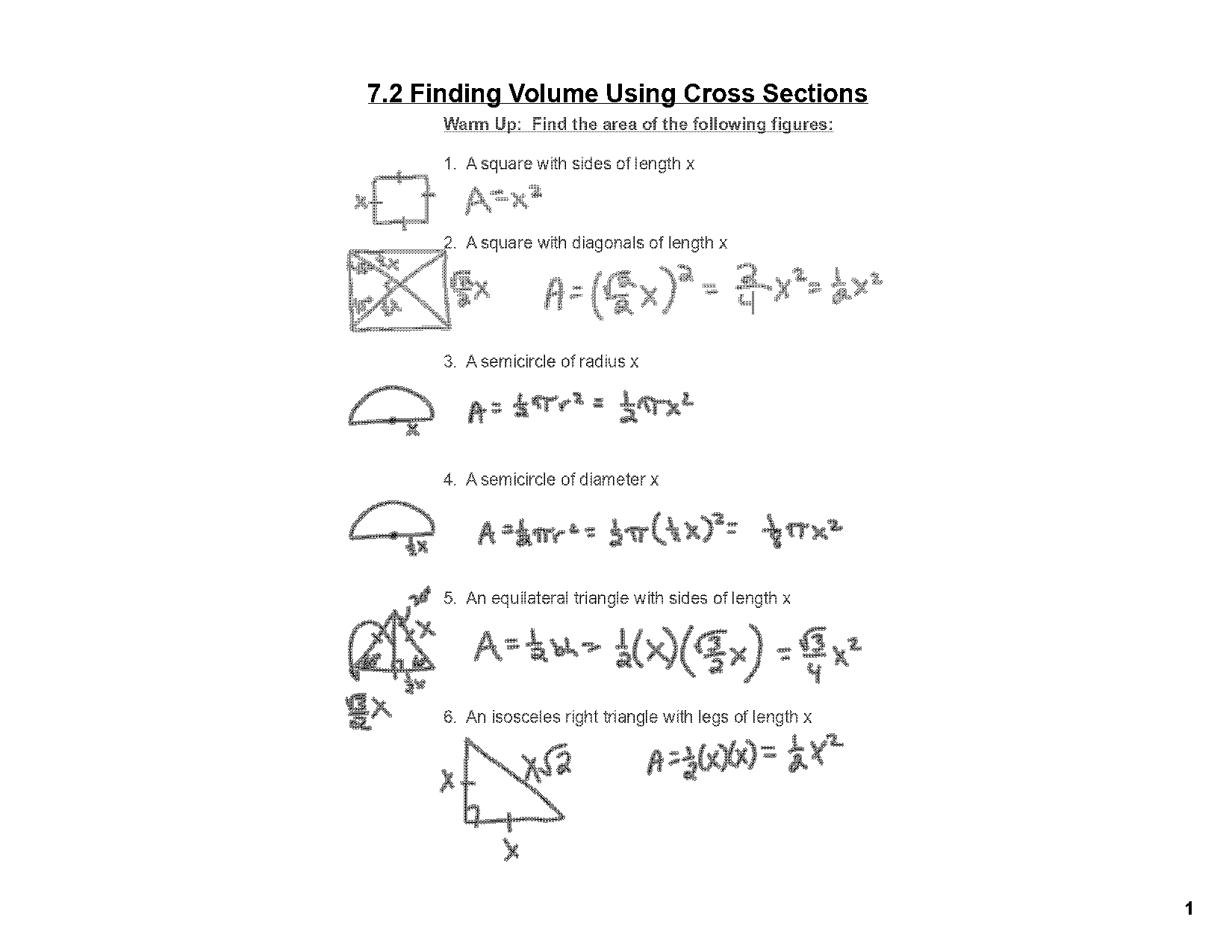 write equation in terms of x