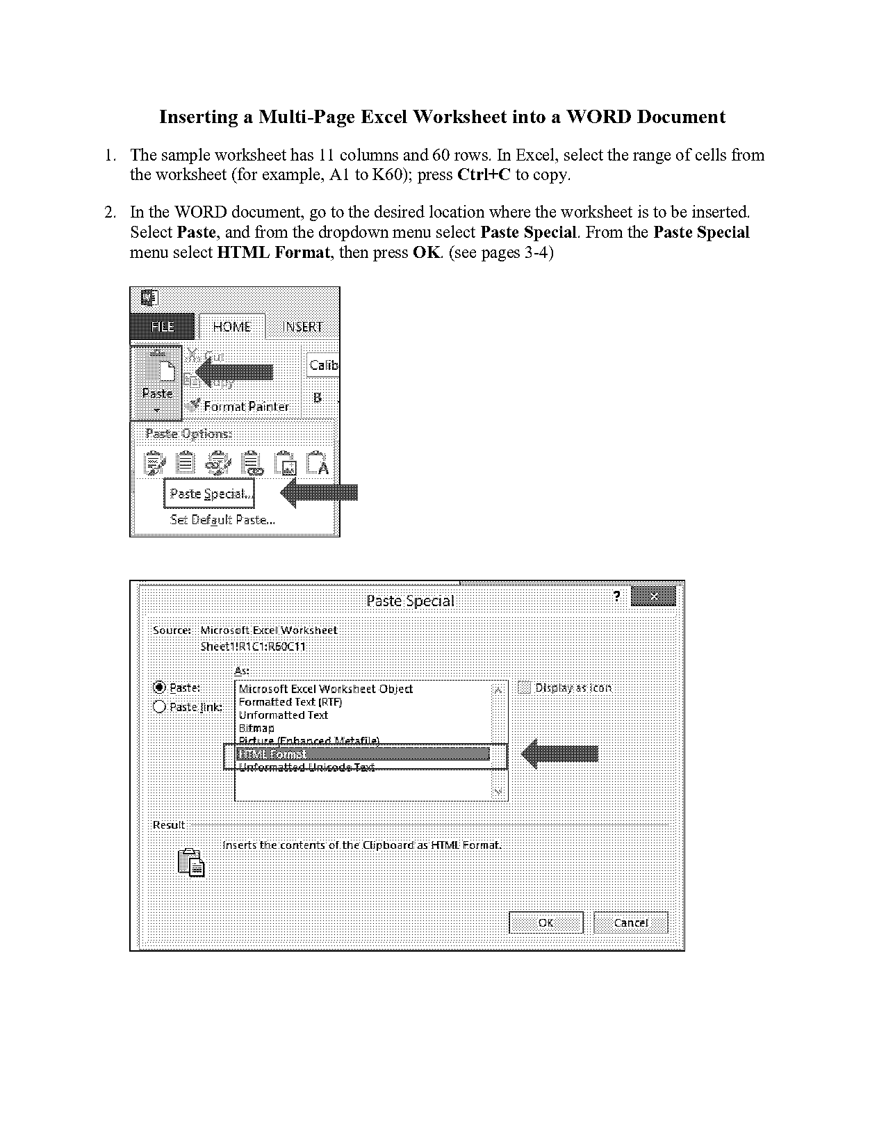 how do i insert a row in a word table