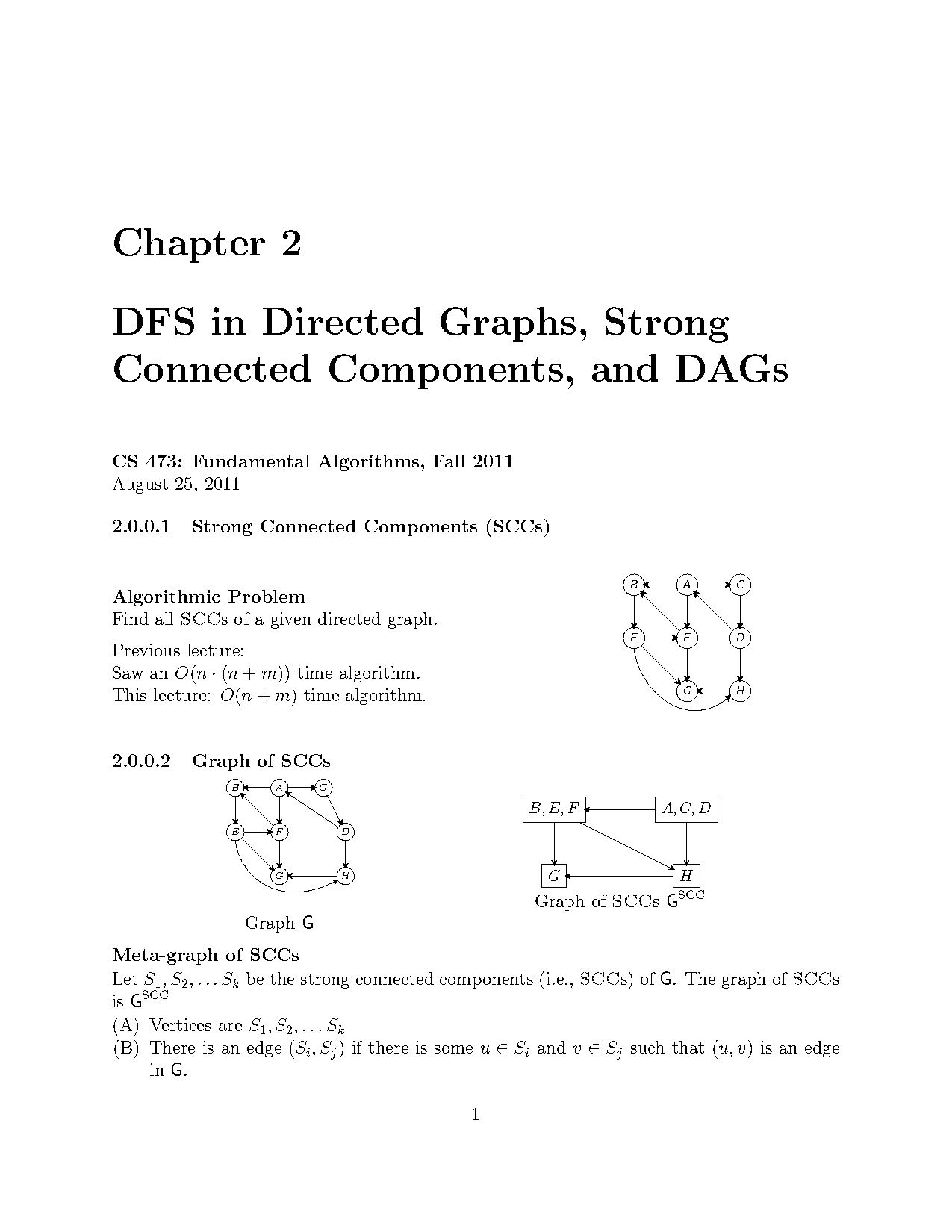 strongly connected component directed graph