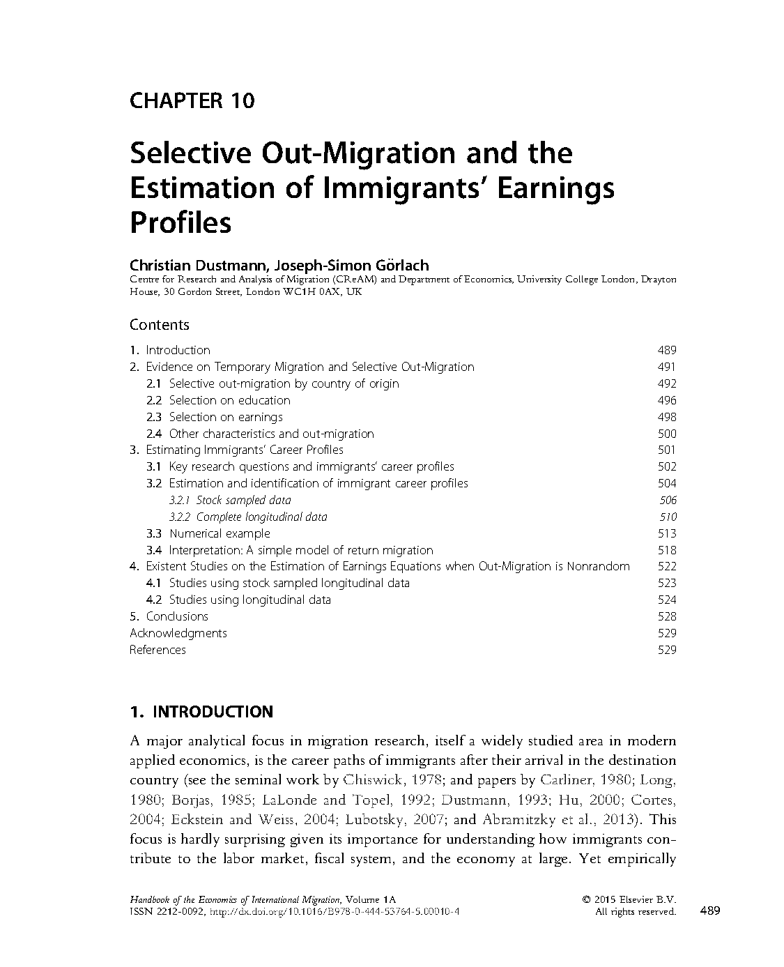 handbook on international migration