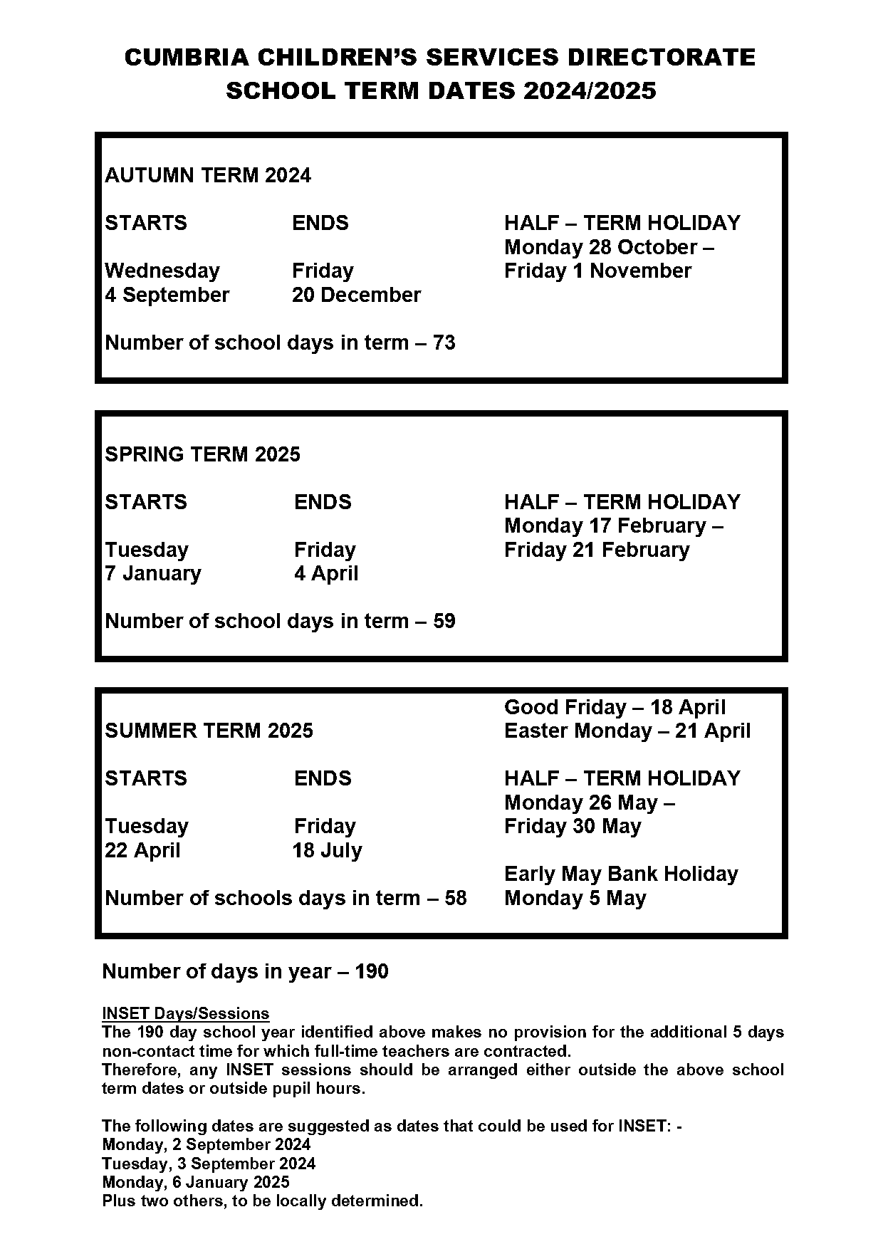 havering council school term dates