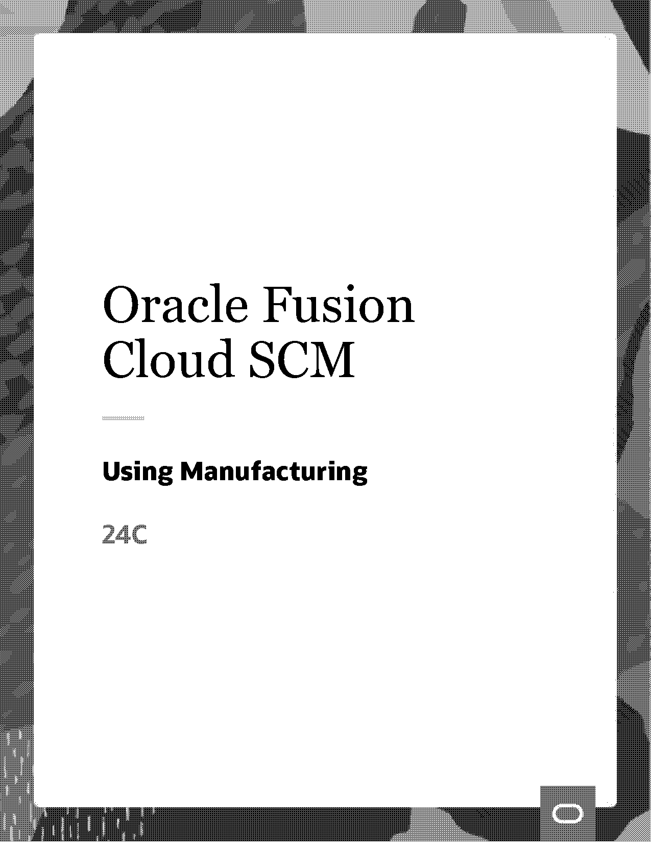 oracle supply chain management pdf