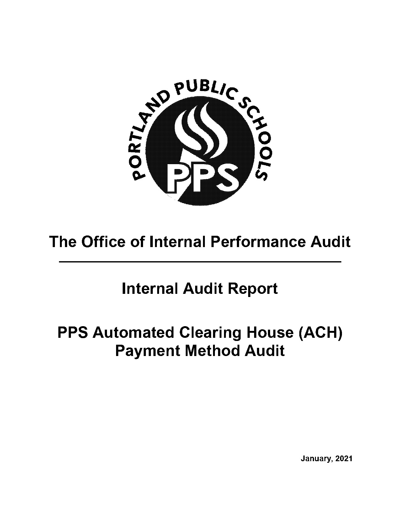 sample ach audit report