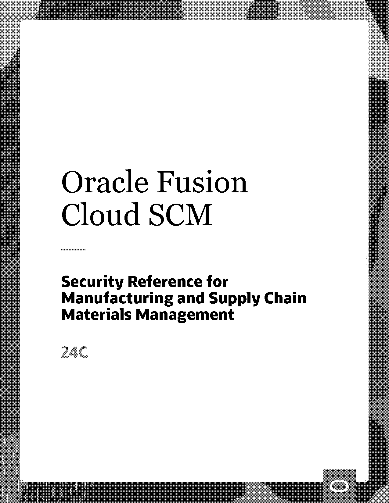 oracle supply chain management pdf