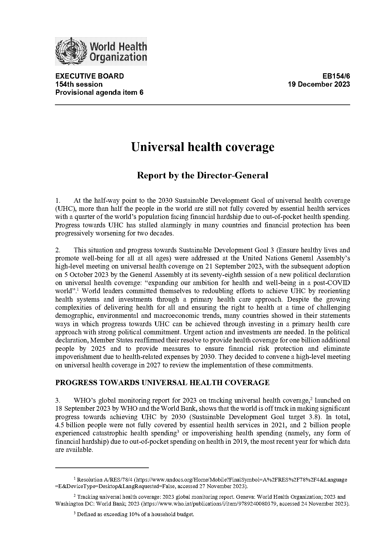 health insurance and universal health coverage