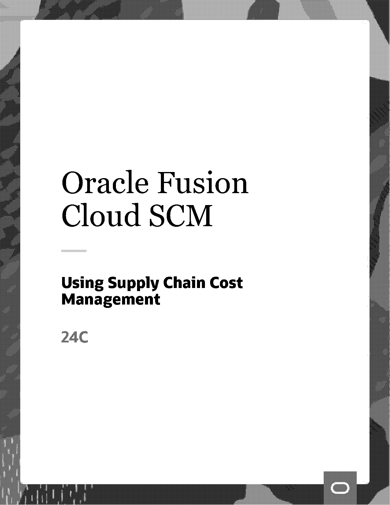 oracle supply chain management pdf