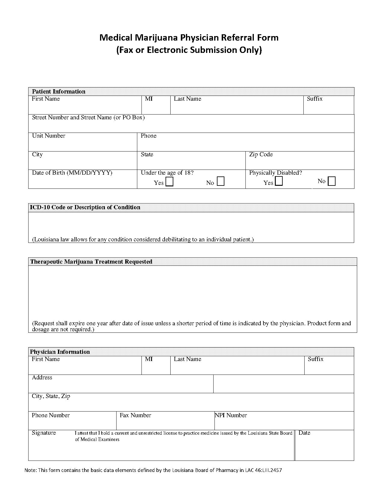 physician referral medical referral form template