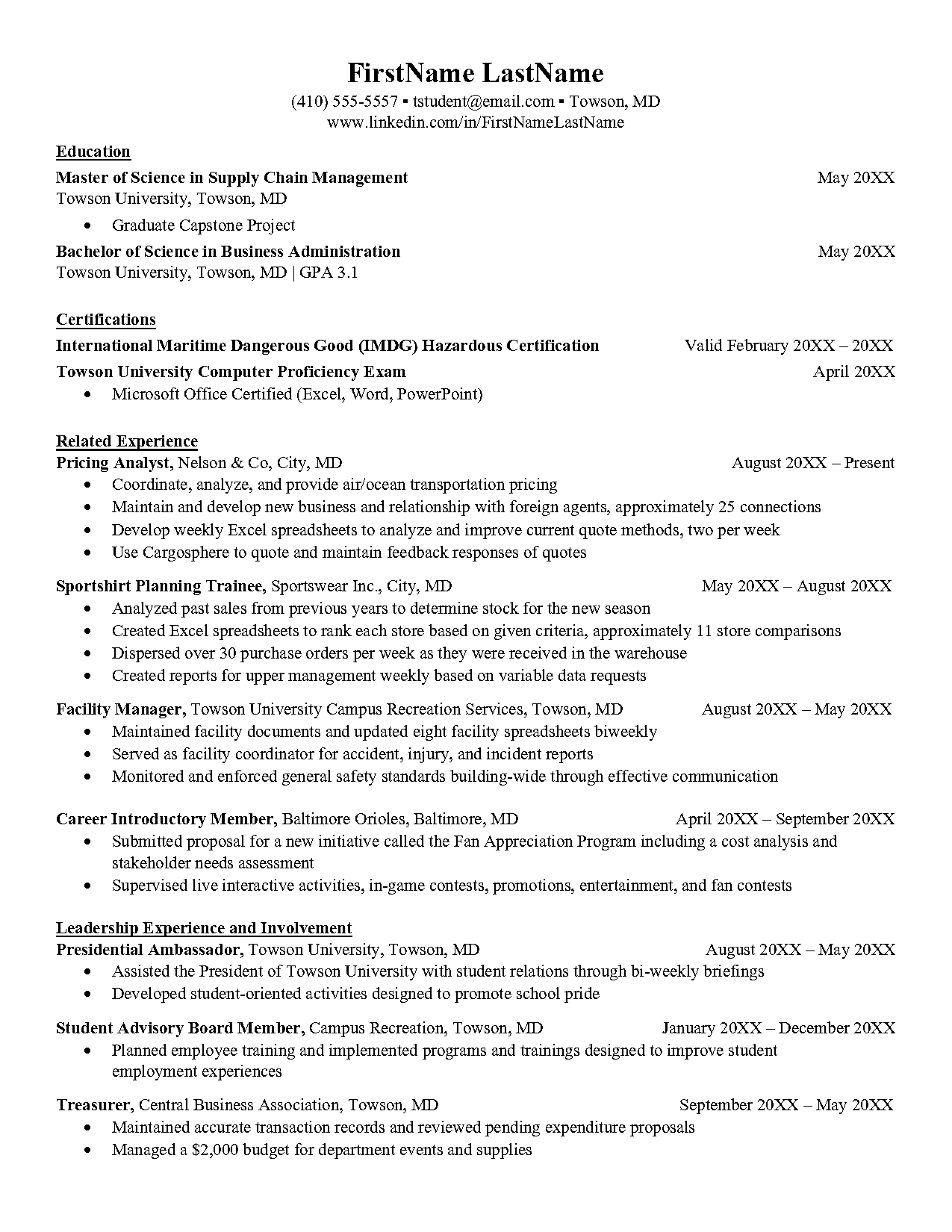 supply chain management executive sample resume